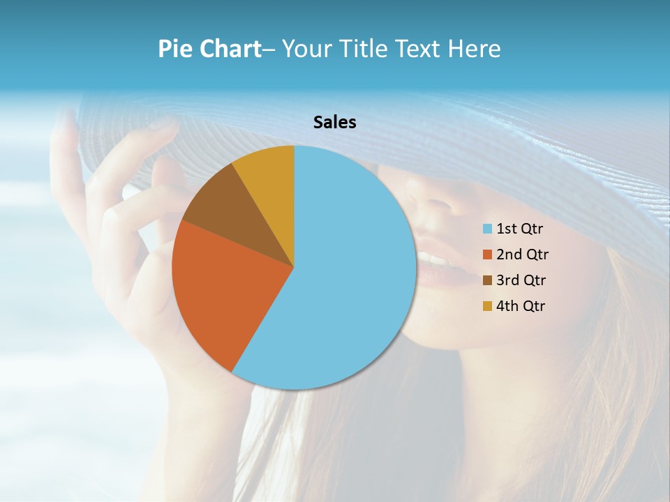 Beautiful Sea Glamour PowerPoint Template