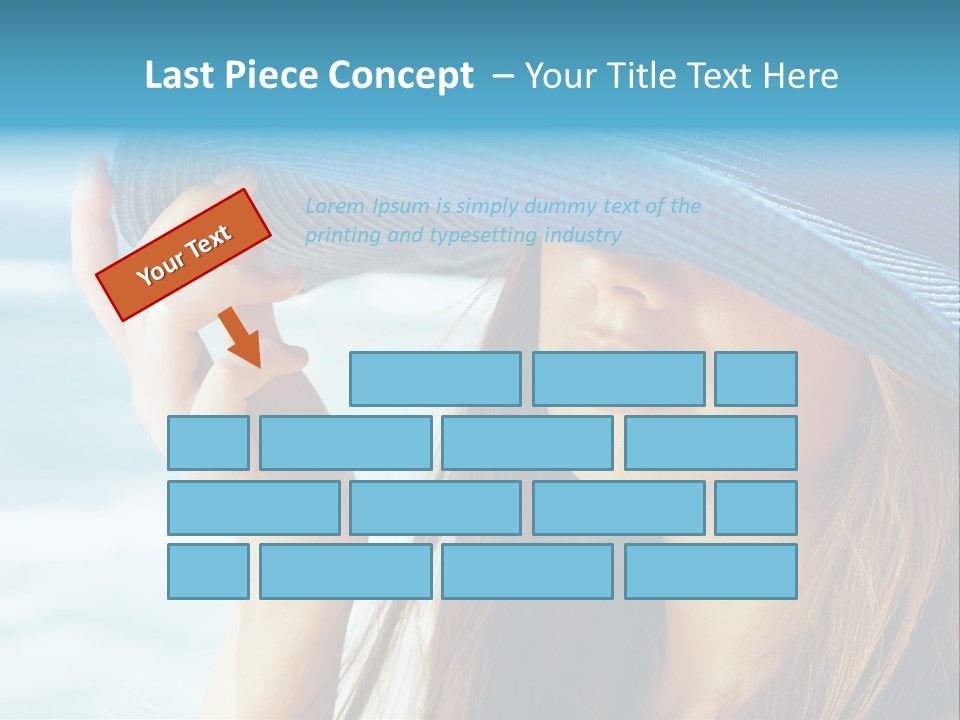 Beautiful Sea Glamour PowerPoint Template