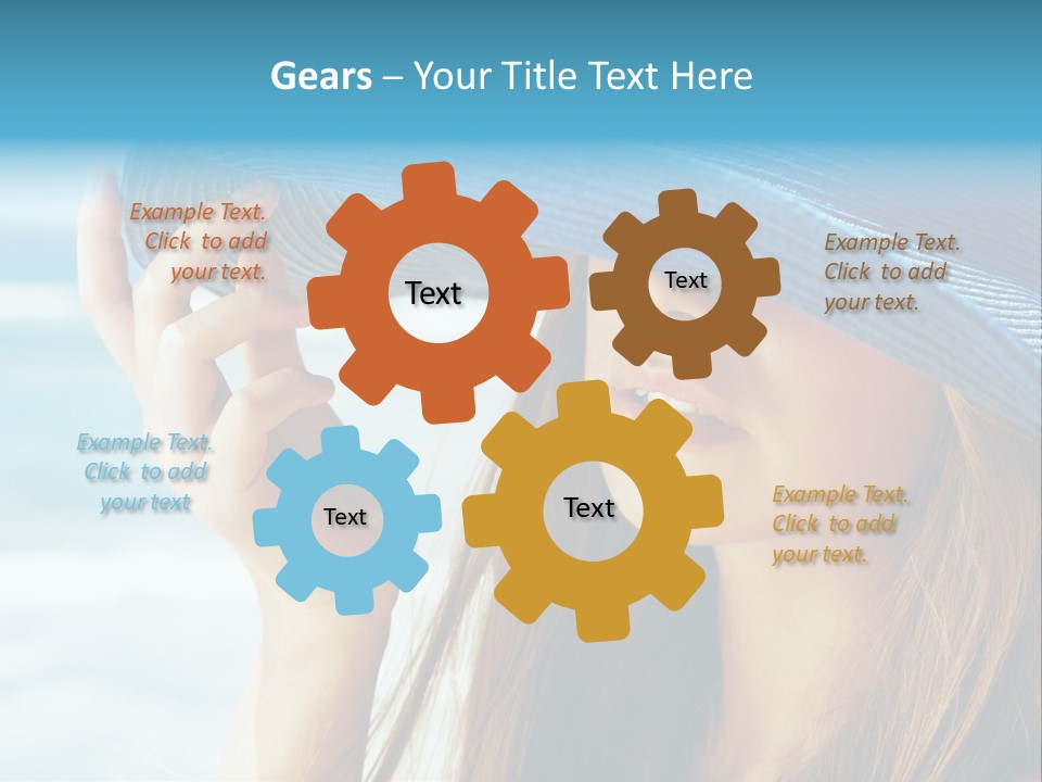 Beautiful Sea Glamour PowerPoint Template