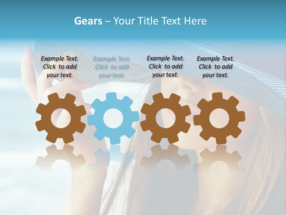 Beautiful Sea Glamour PowerPoint Template