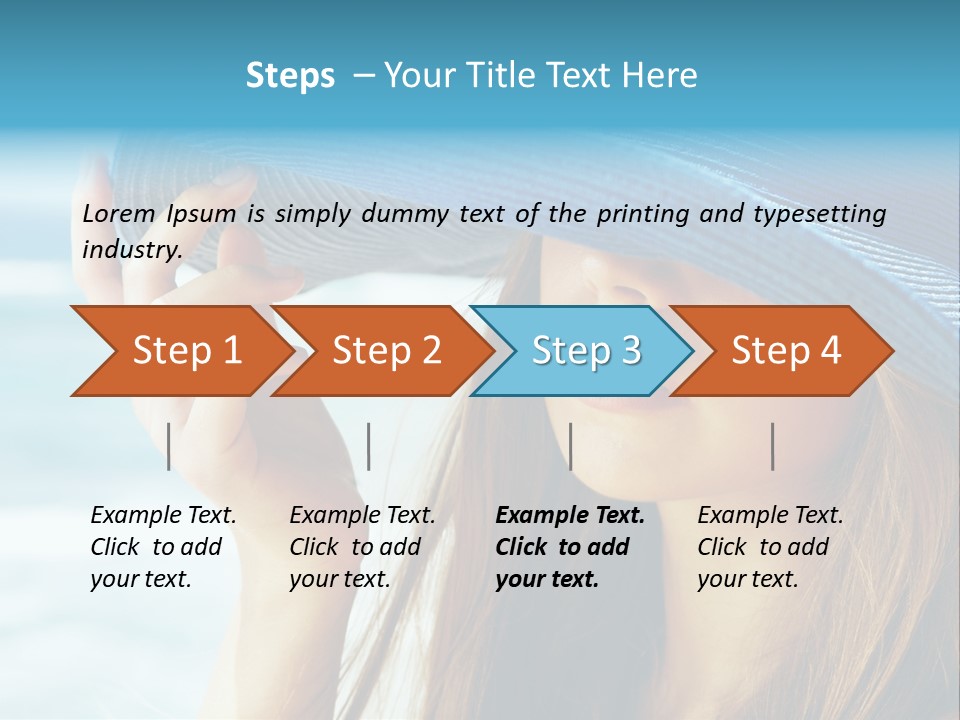 Beautiful Sea Glamour PowerPoint Template