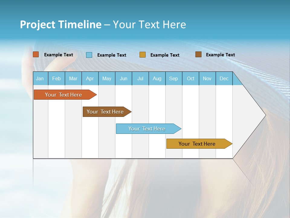 Beautiful Sea Glamour PowerPoint Template