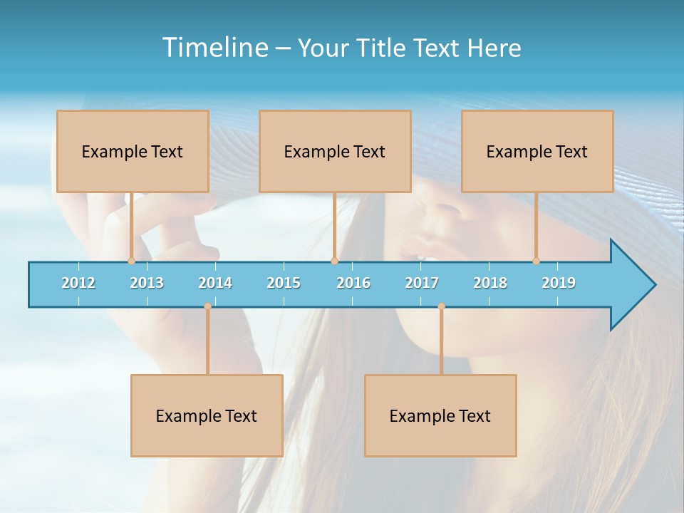 Beautiful Sea Glamour PowerPoint Template