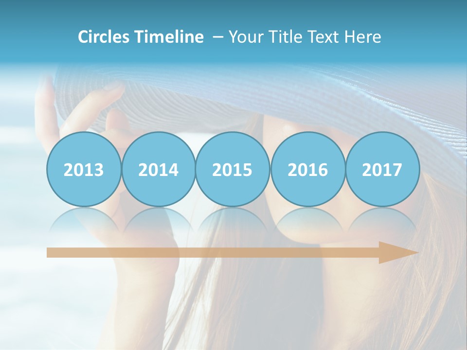 Beautiful Sea Glamour PowerPoint Template