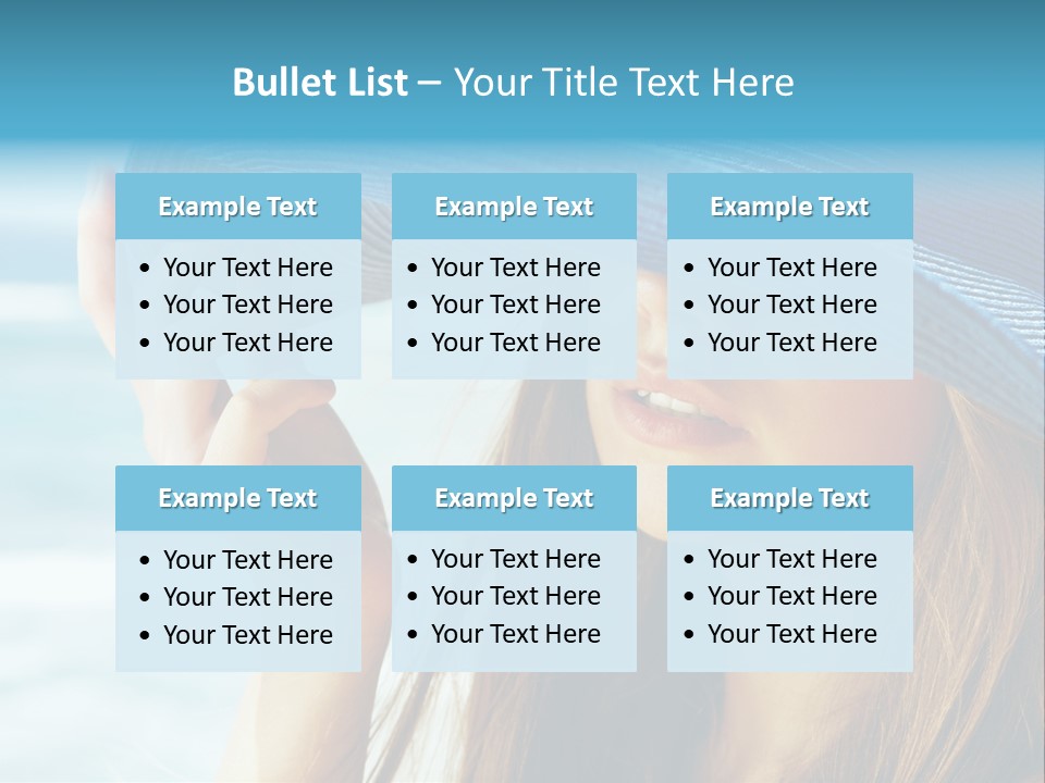 Beautiful Sea Glamour PowerPoint Template