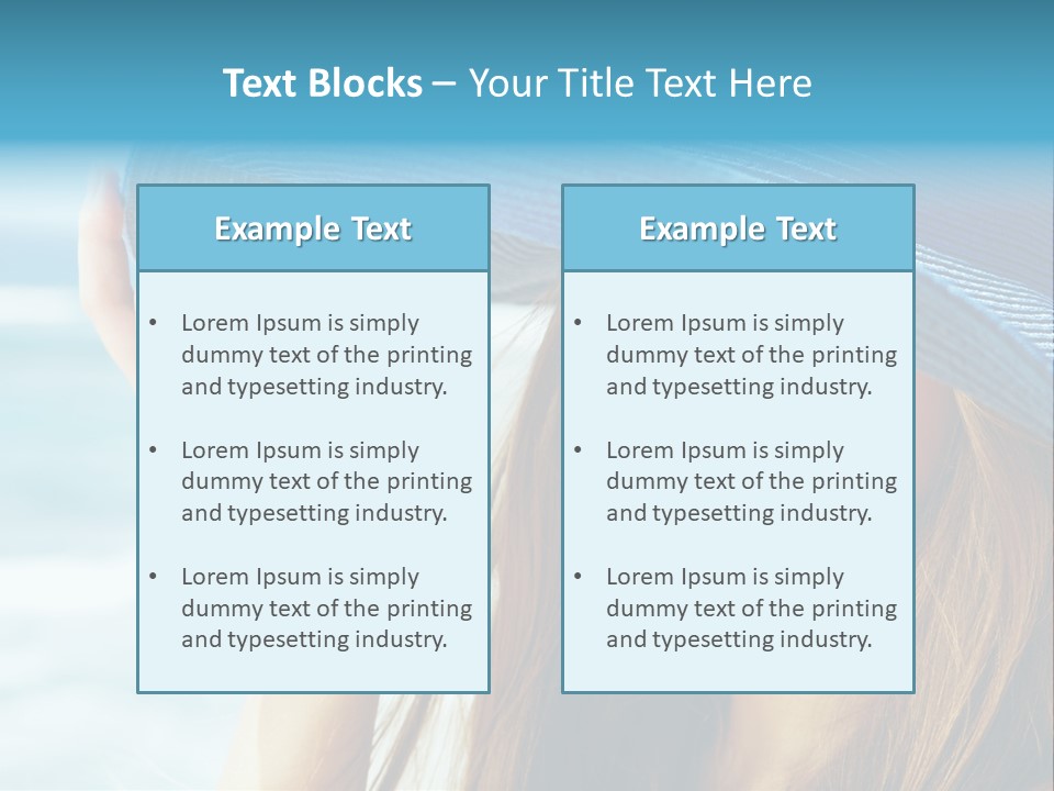 Beautiful Sea Glamour PowerPoint Template