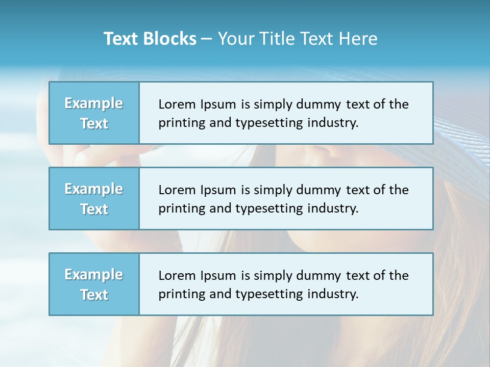 Beautiful Sea Glamour PowerPoint Template