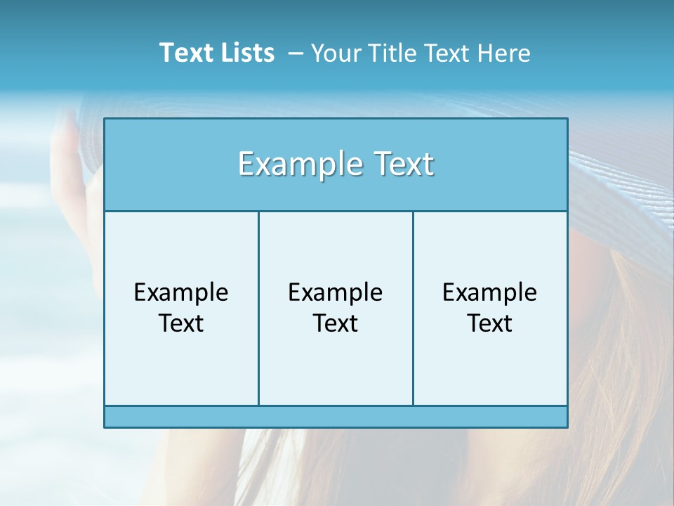 Beautiful Sea Glamour PowerPoint Template
