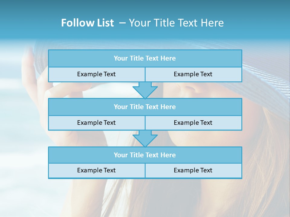 Beautiful Sea Glamour PowerPoint Template