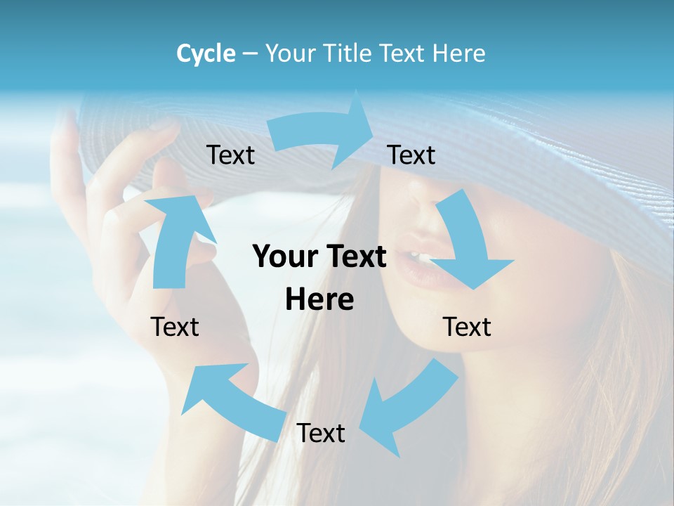 Beautiful Sea Glamour PowerPoint Template