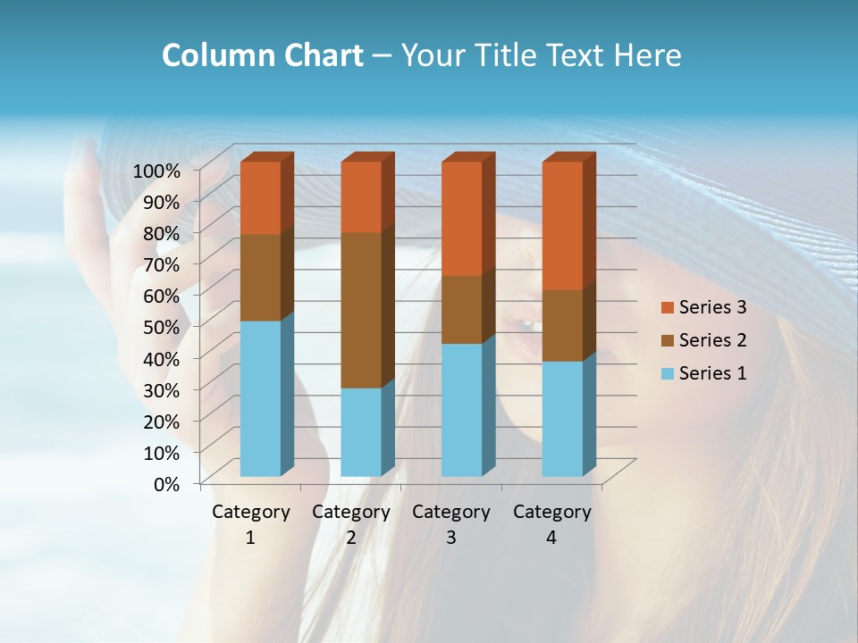 Beautiful Sea Glamour PowerPoint Template