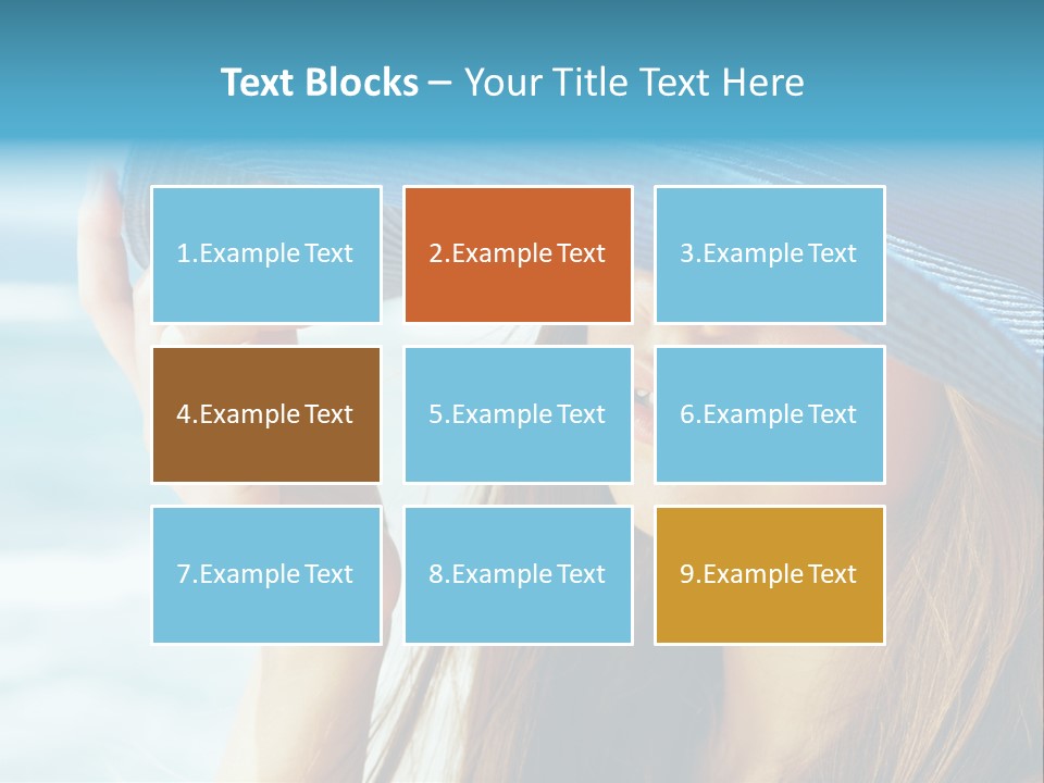 Beautiful Sea Glamour PowerPoint Template