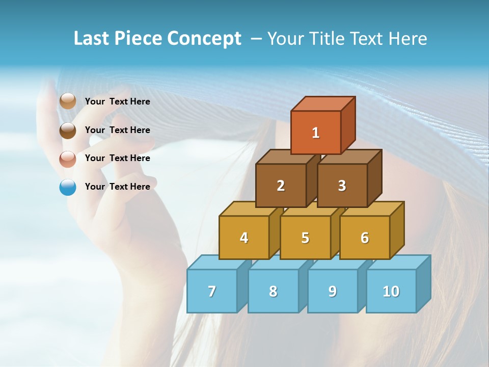 Beautiful Sea Glamour PowerPoint Template