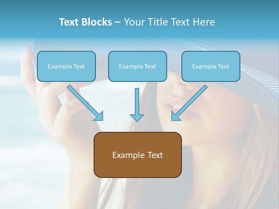 Beautiful Sea Glamour PowerPoint Template