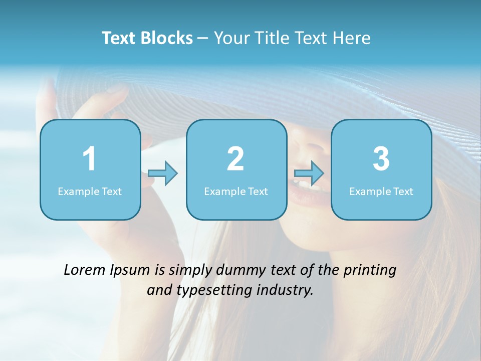 Beautiful Sea Glamour PowerPoint Template