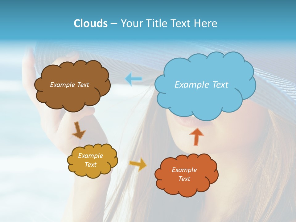 Beautiful Sea Glamour PowerPoint Template