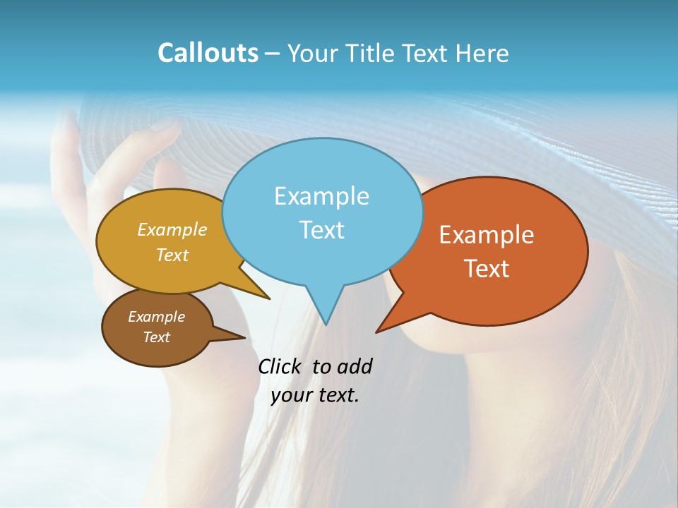 Beautiful Sea Glamour PowerPoint Template