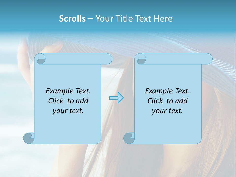 Beautiful Sea Glamour PowerPoint Template
