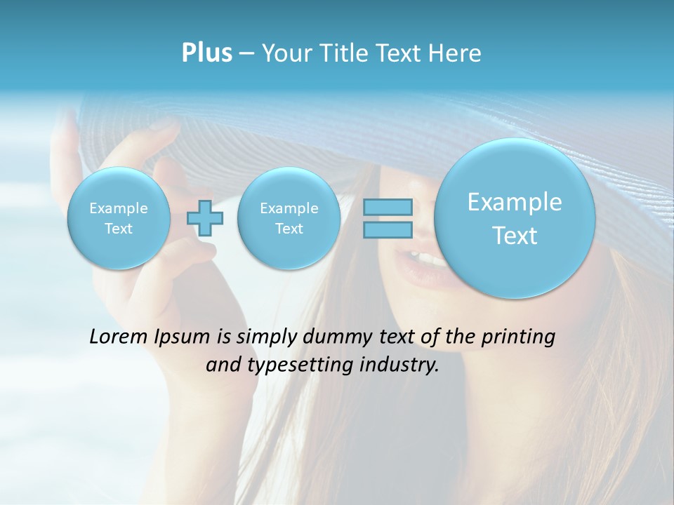 Beautiful Sea Glamour PowerPoint Template