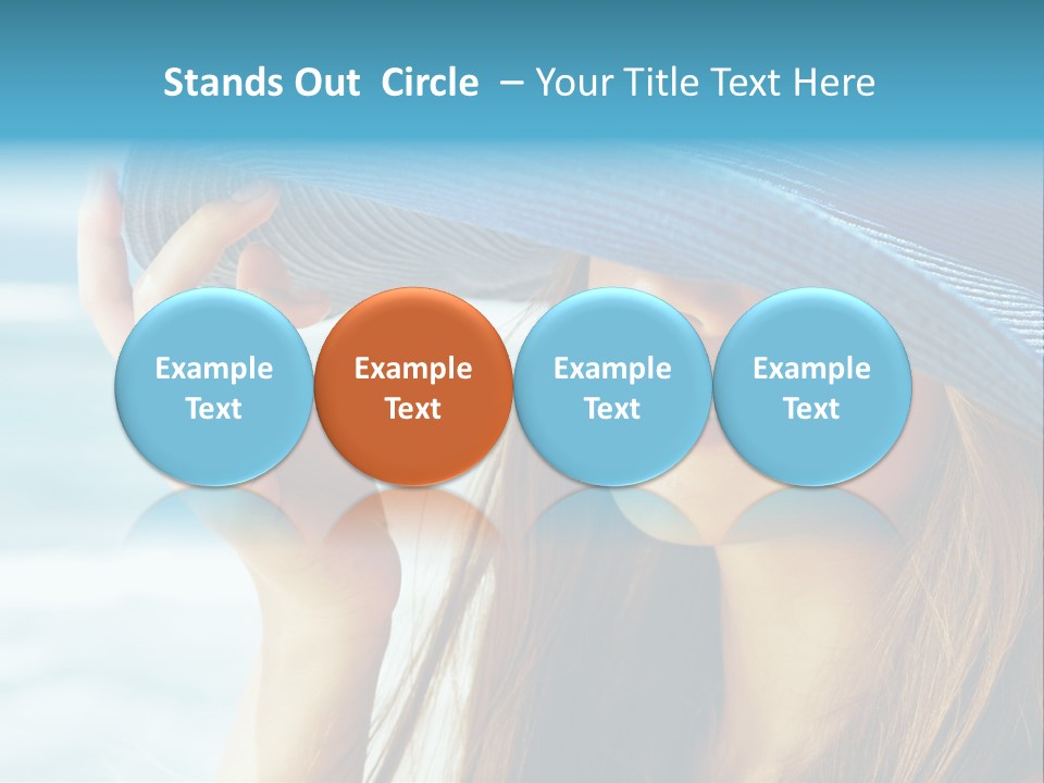 Beautiful Sea Glamour PowerPoint Template