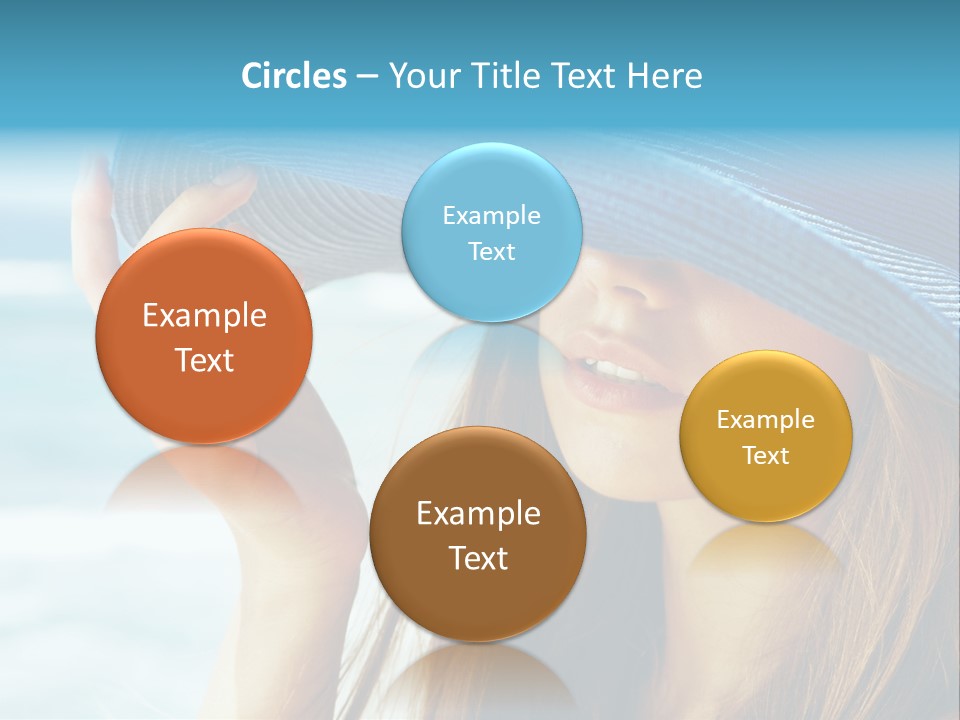 Beautiful Sea Glamour PowerPoint Template