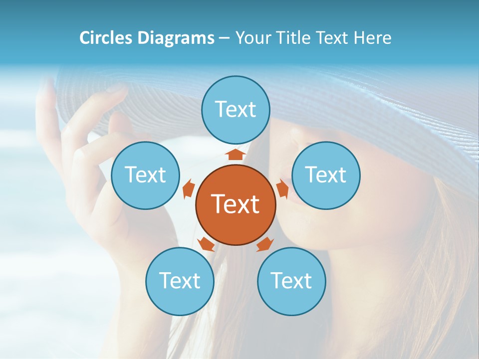 Beautiful Sea Glamour PowerPoint Template