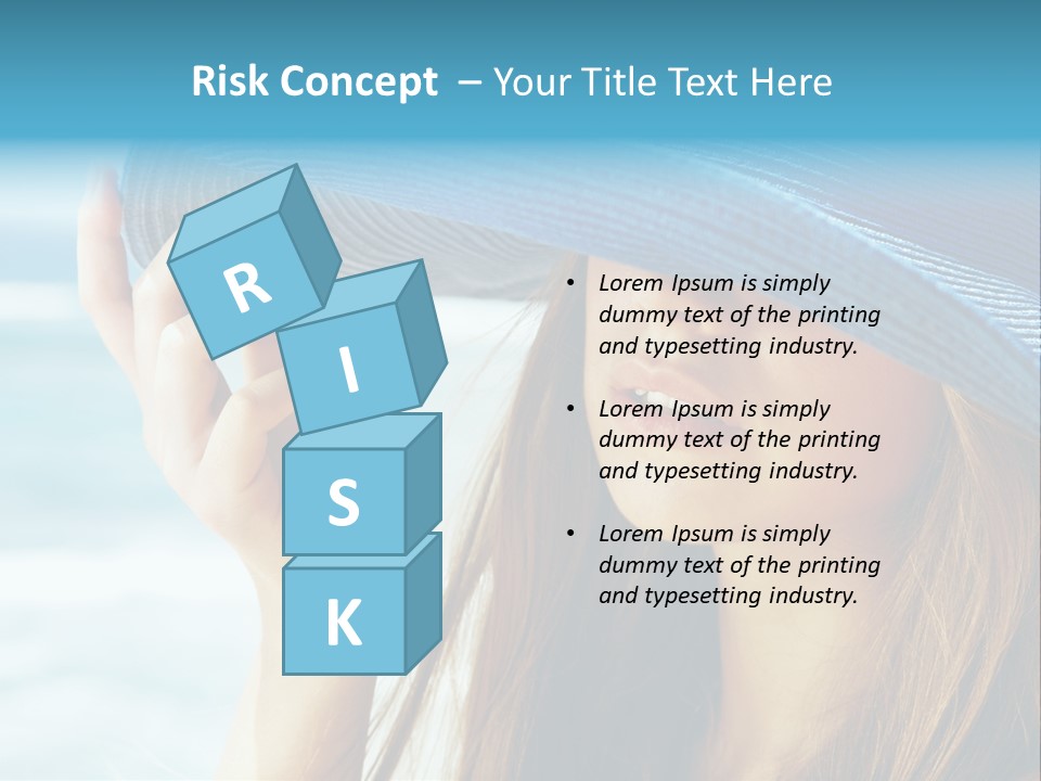 Beautiful Sea Glamour PowerPoint Template