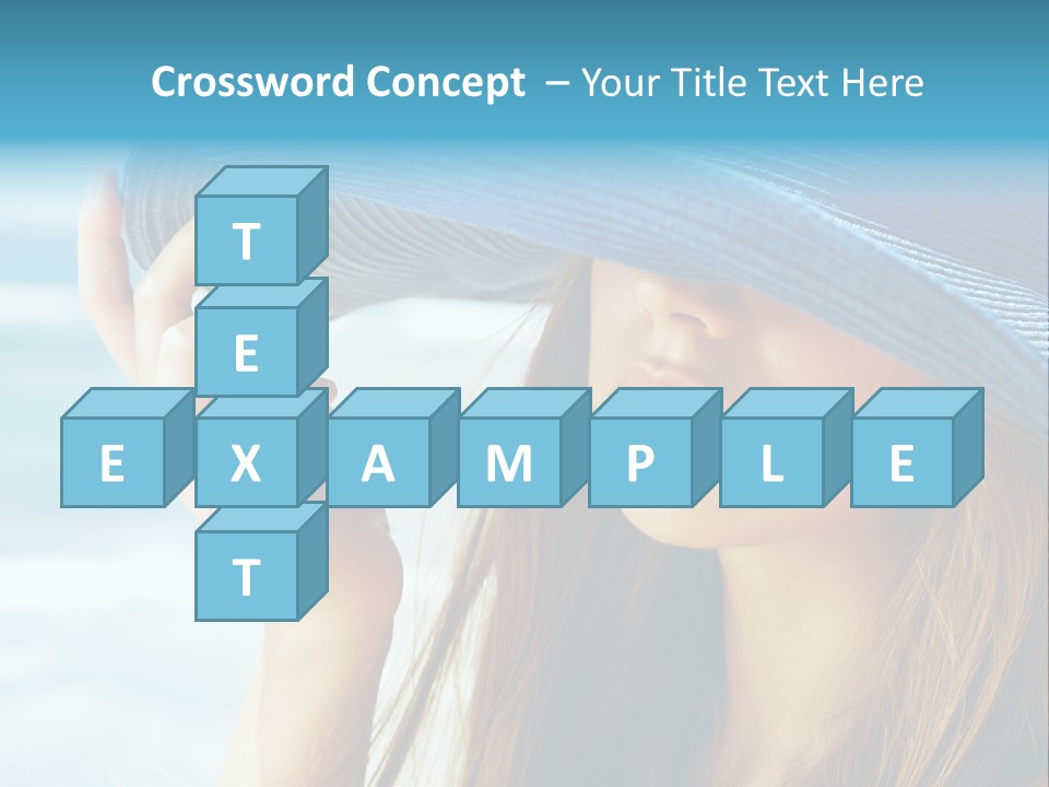 Beautiful Sea Glamour PowerPoint Template