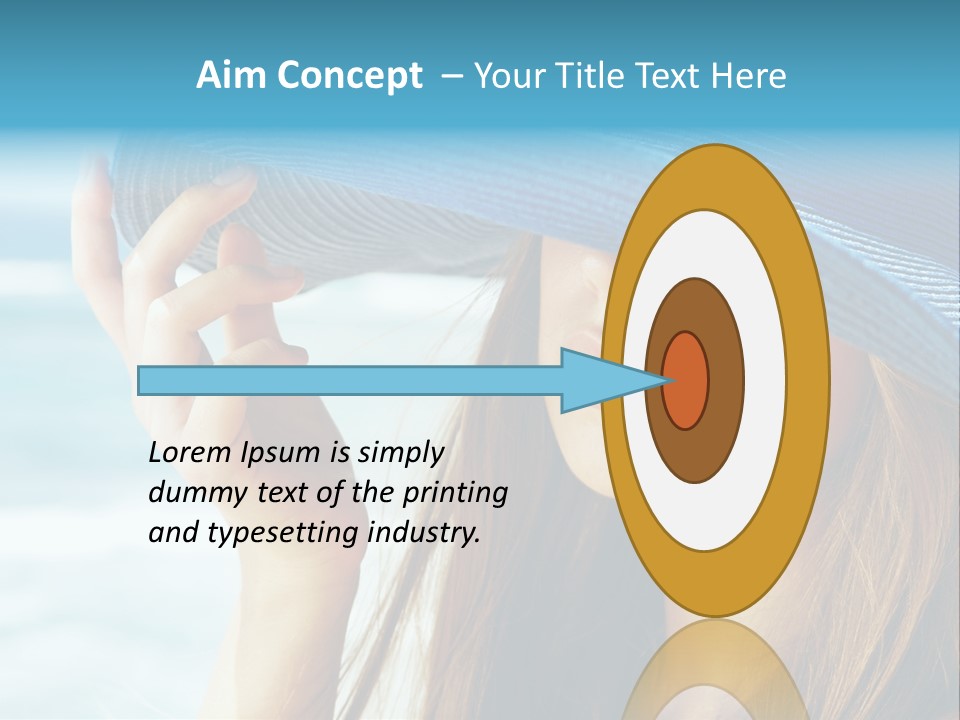 Beautiful Sea Glamour PowerPoint Template