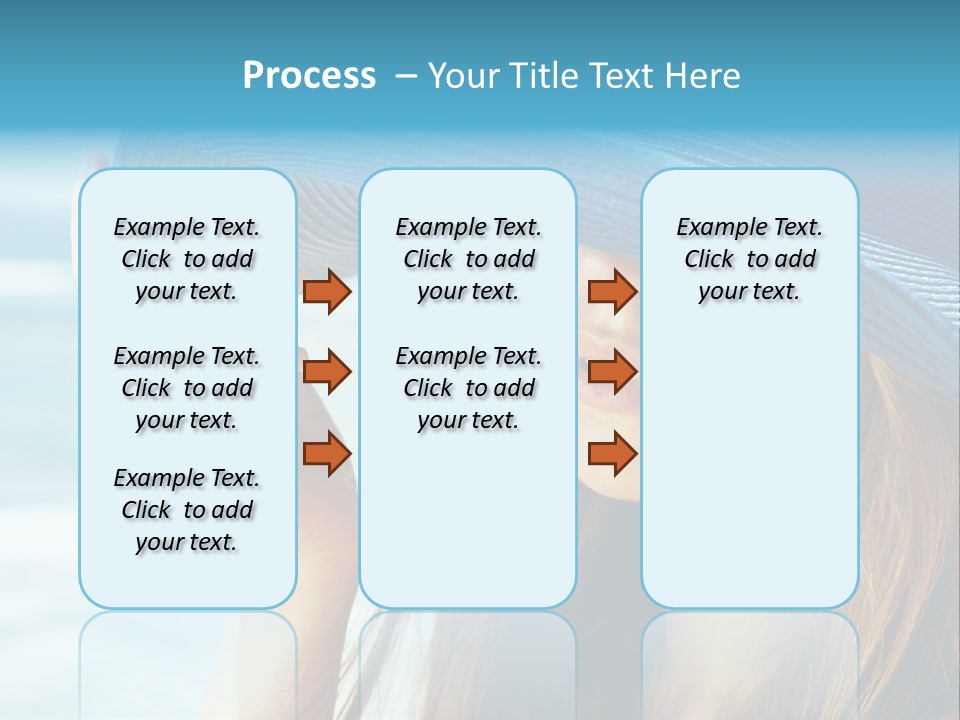 Beautiful Sea Glamour PowerPoint Template