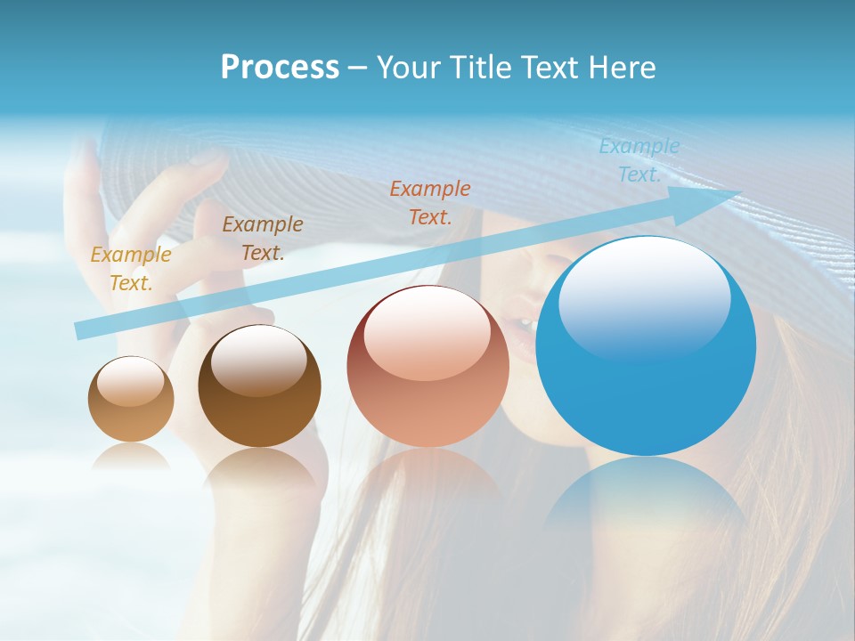 Beautiful Sea Glamour PowerPoint Template