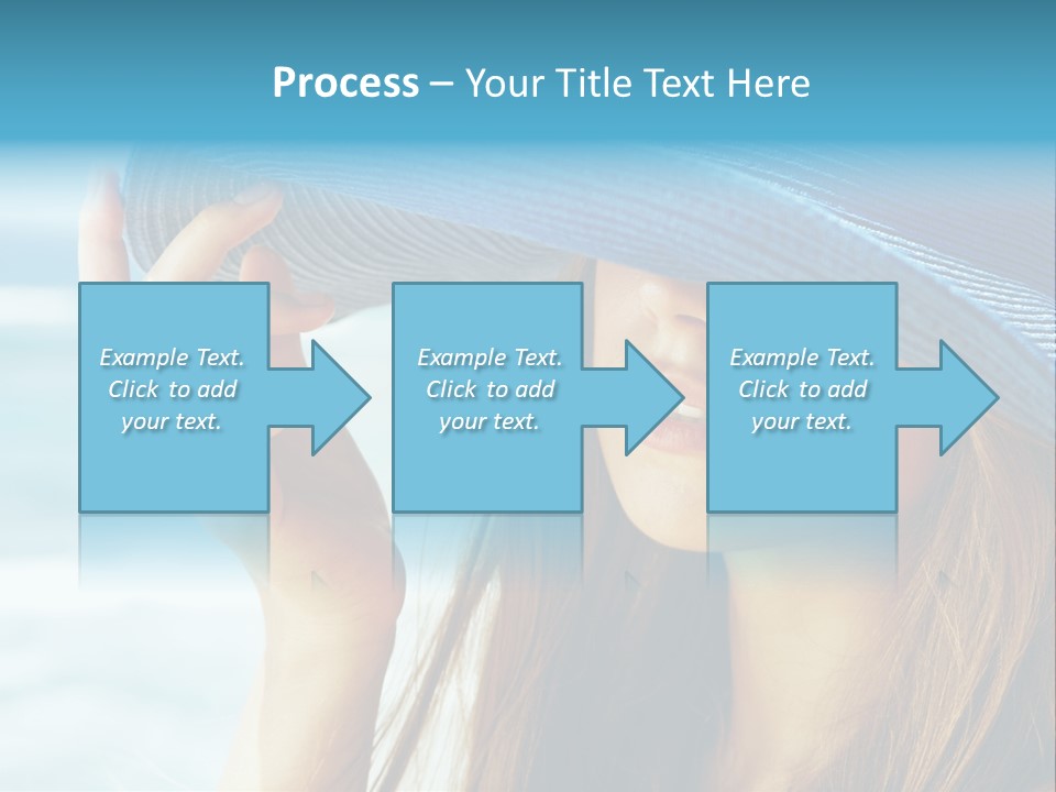 Beautiful Sea Glamour PowerPoint Template