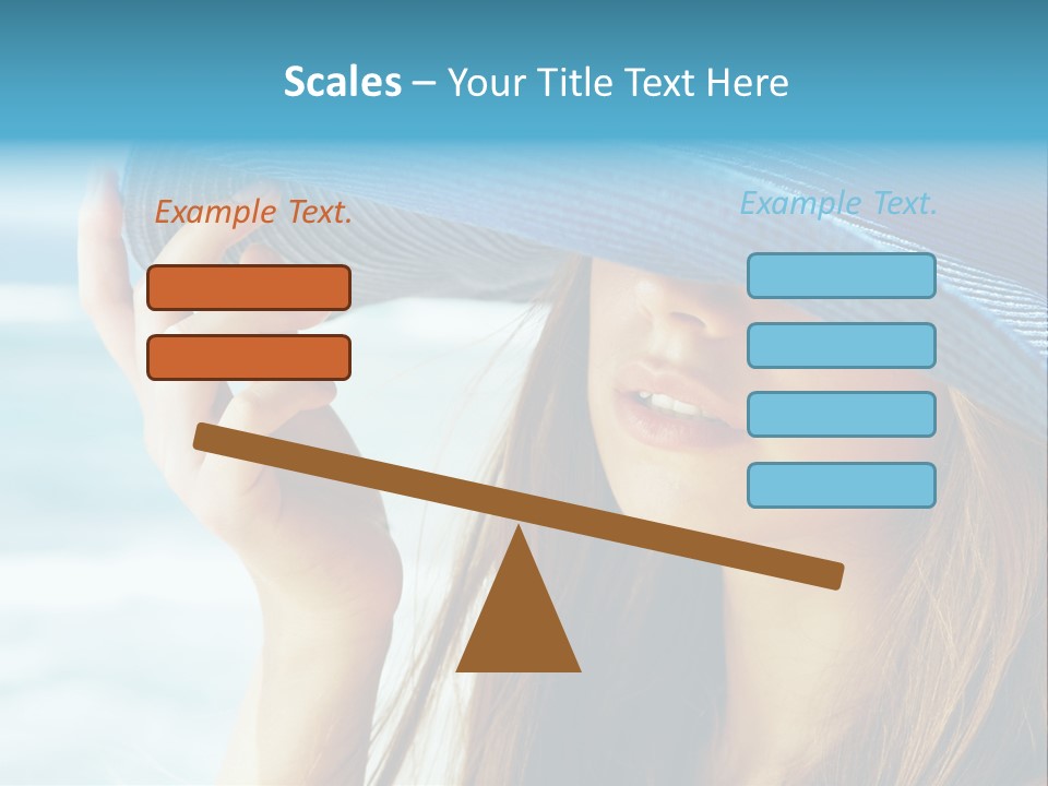 Beautiful Sea Glamour PowerPoint Template