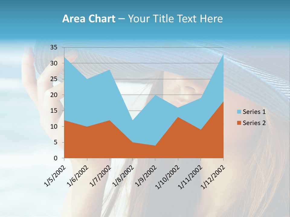 Beautiful Sea Glamour PowerPoint Template