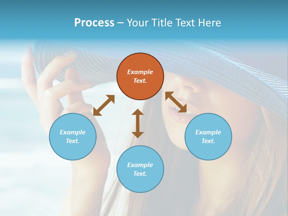 Beautiful Sea Glamour PowerPoint Template