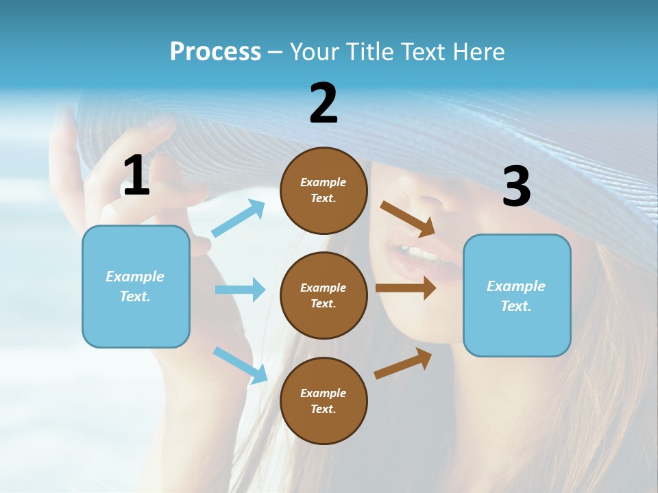 Beautiful Sea Glamour PowerPoint Template