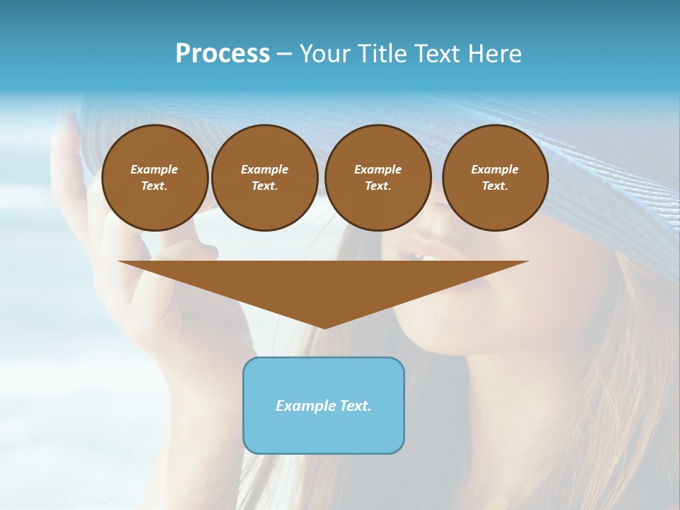 Beautiful Sea Glamour PowerPoint Template