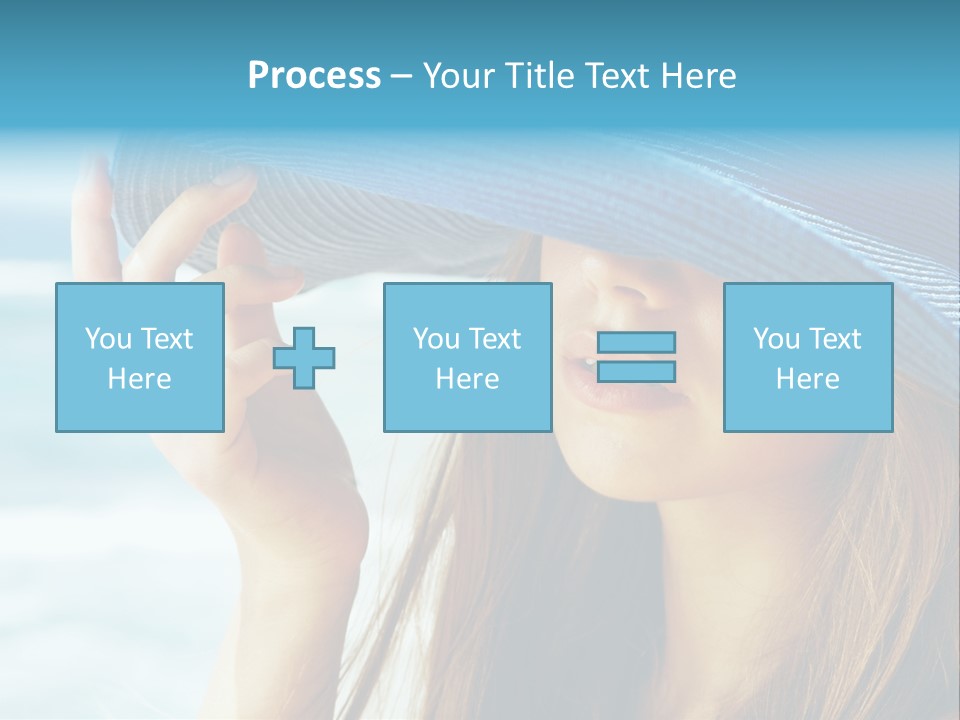 Beautiful Sea Glamour PowerPoint Template