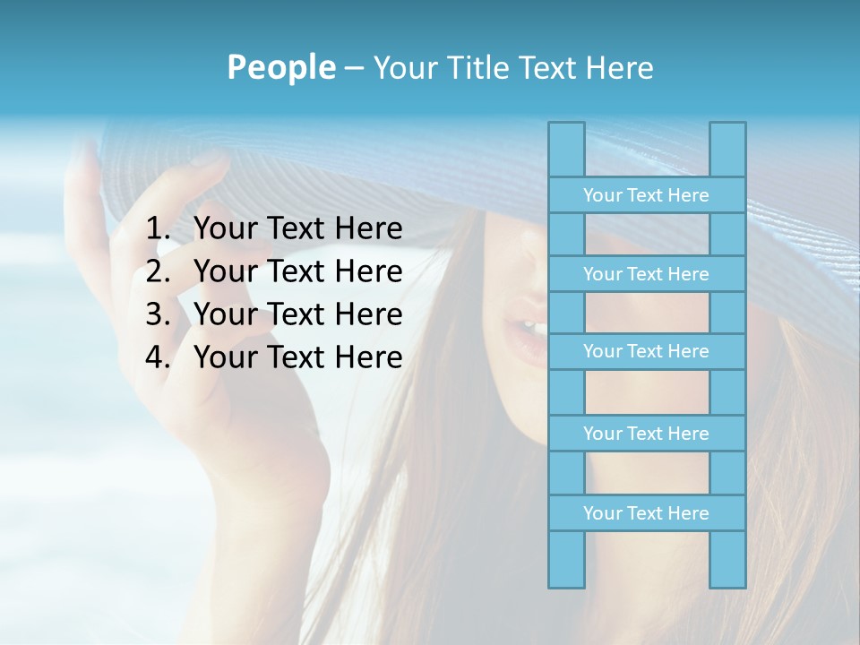 Beautiful Sea Glamour PowerPoint Template