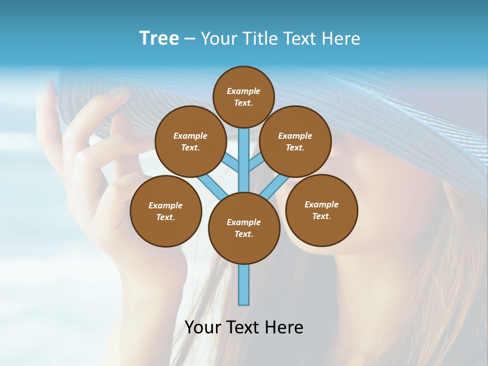 Beautiful Sea Glamour PowerPoint Template