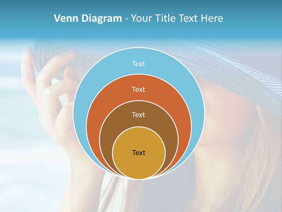 Beautiful Sea Glamour PowerPoint Template