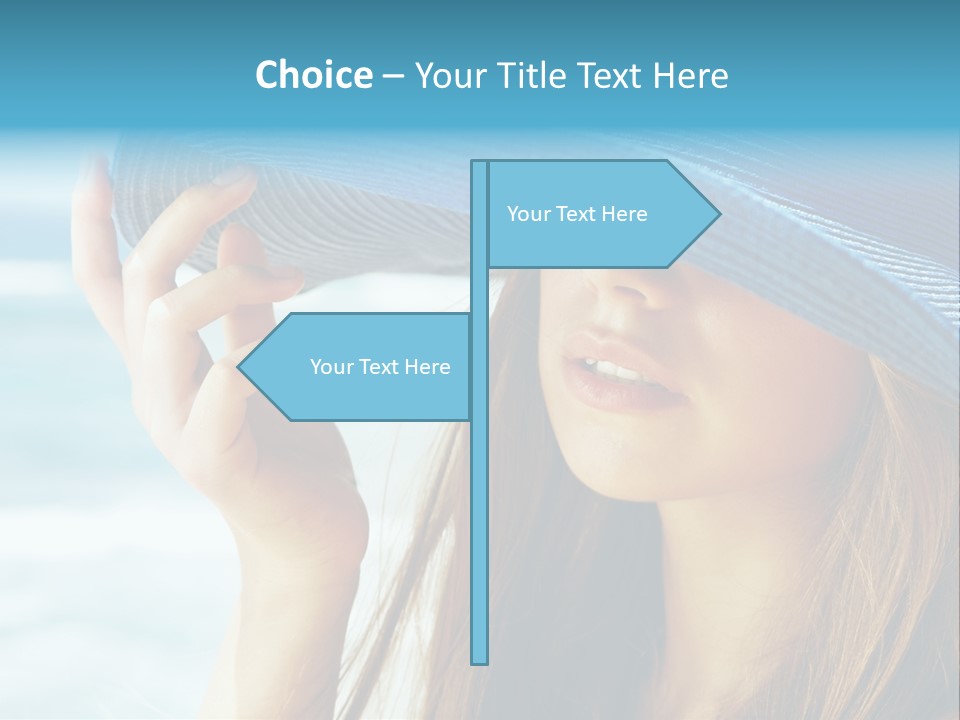 Beautiful Sea Glamour PowerPoint Template