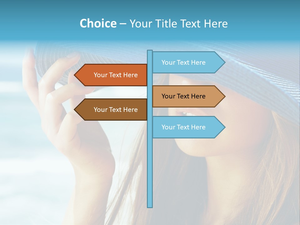 Beautiful Sea Glamour PowerPoint Template