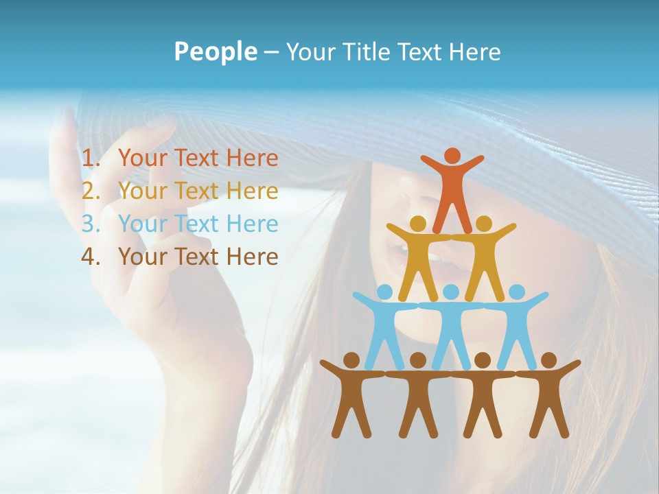 Beautiful Sea Glamour PowerPoint Template