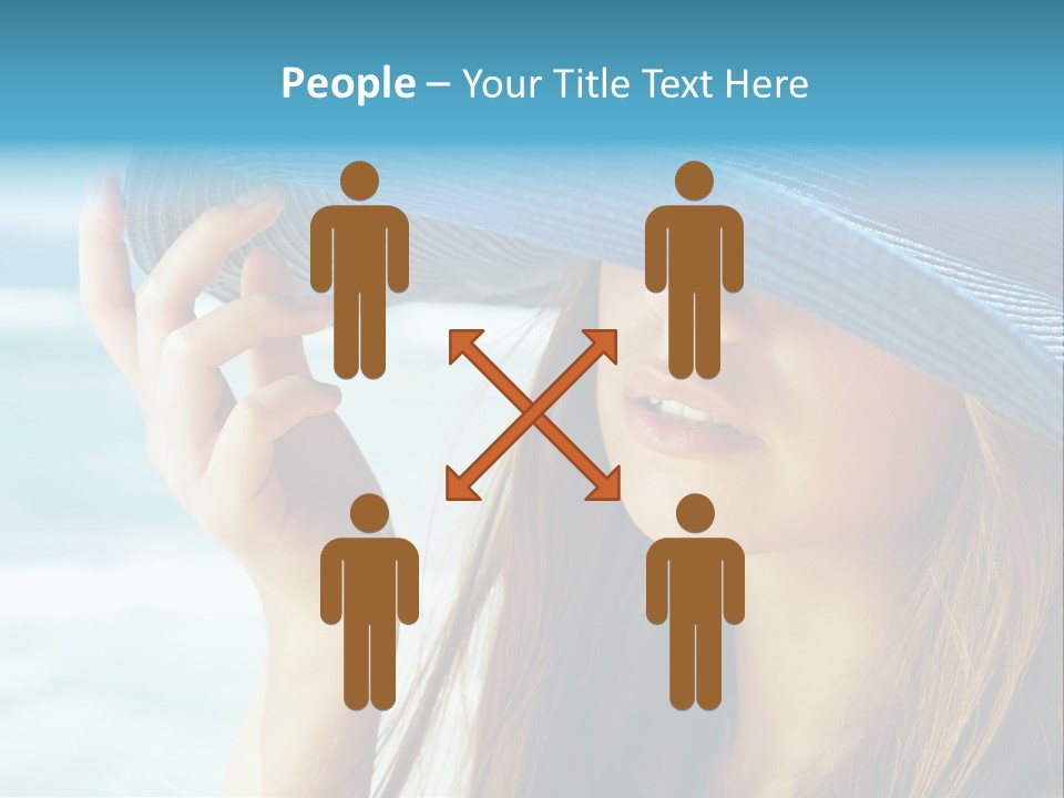 Beautiful Sea Glamour PowerPoint Template