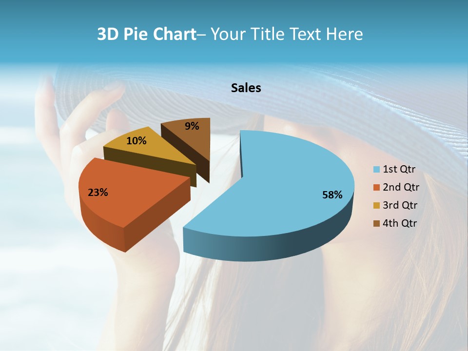 Beautiful Sea Glamour PowerPoint Template