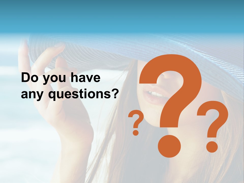 Beautiful Sea Glamour PowerPoint Template