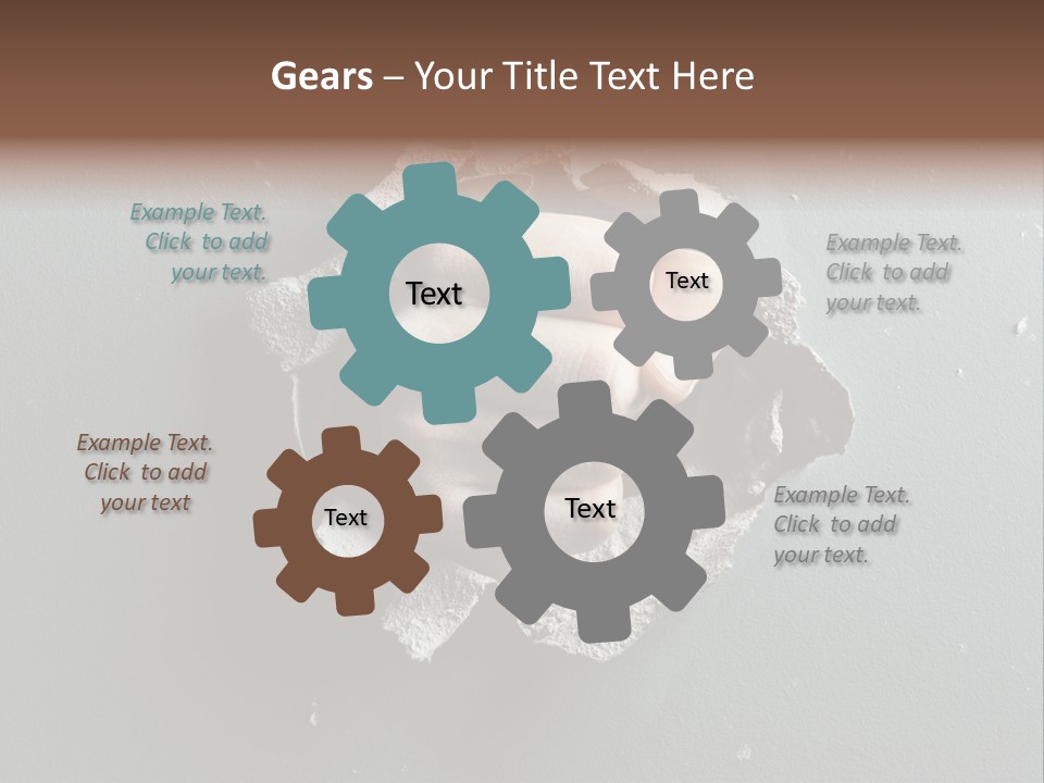 Thumb Knocking Strength PowerPoint Template