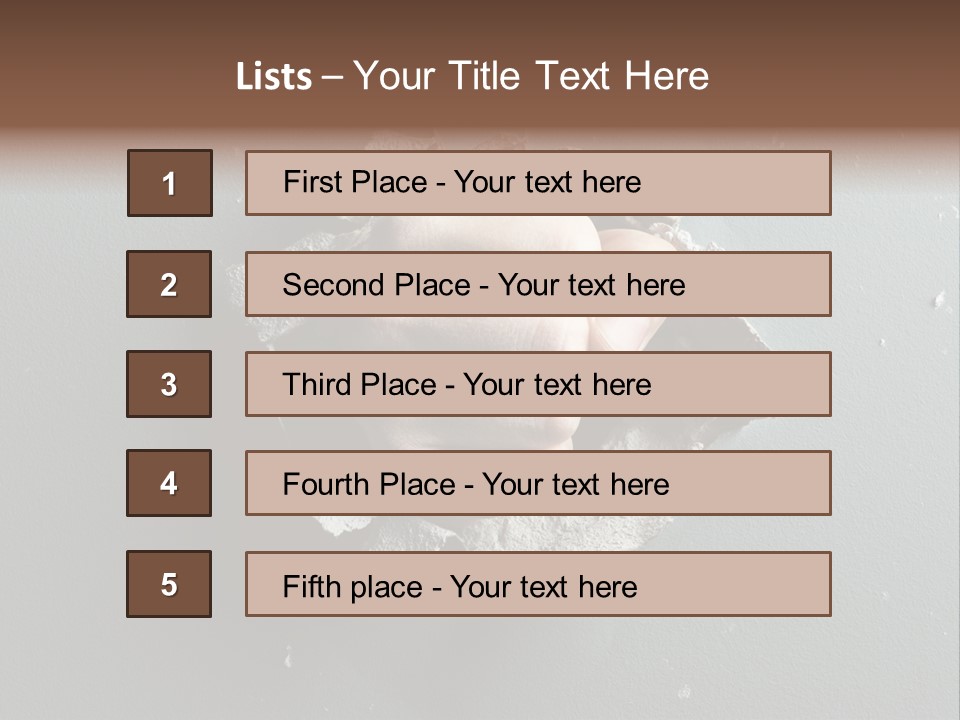 Thumb Knocking Strength PowerPoint Template