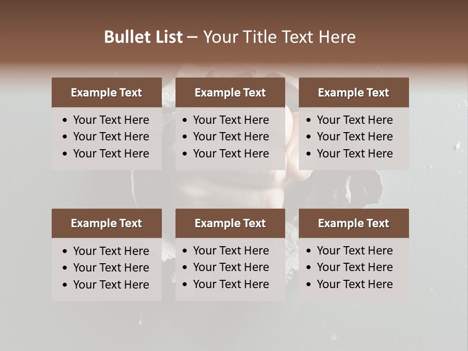 Thumb Knocking Strength PowerPoint Template